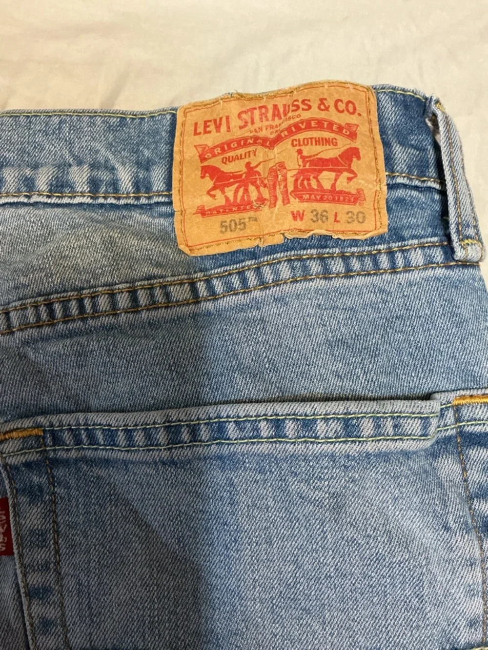 Levi Strauss & Co. 505 Jeans Men’s Straight Leg‎ Light Classic Fit size 36x30